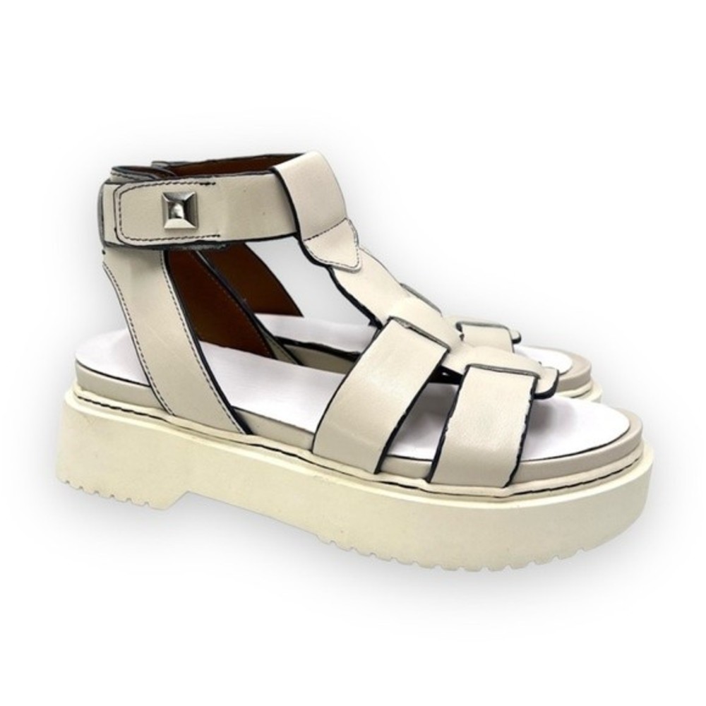 Franco Sarto Size 6 Wallow Chunky Y2K Retro Gladiator Platform Sandals Shoes